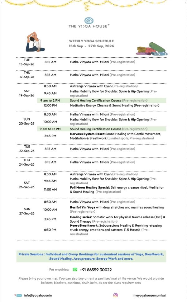 15 sep schedule