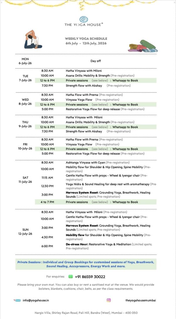 7 july sched